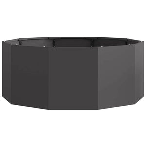 Γλάστρα Μαύρο 90 x 90 x 35 εκ Ατσάλι