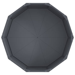 Γλάστρα Ανθρακί 90 x 90 x 35 εκ Ατσάλι