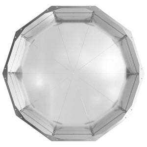 Γλάστρα Ασημί 90 x 90 x 35 εκ Επικαλυμμένος Χάλυβας