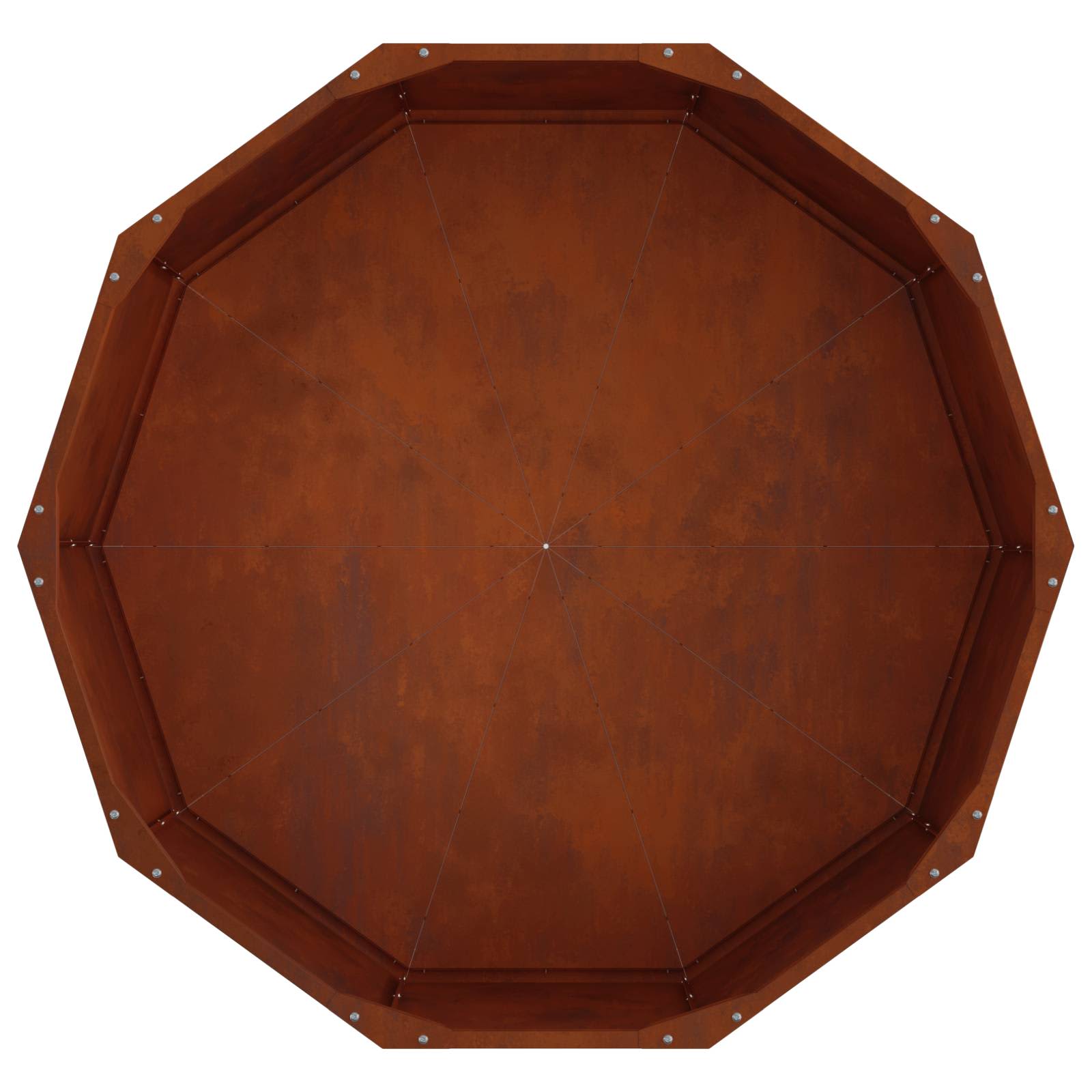 Γλάστρα Σκ rusty 90 x 90 x 35 εκ Ατσάλι Σκληρυθέν στον Αέρα - Pakobazaar