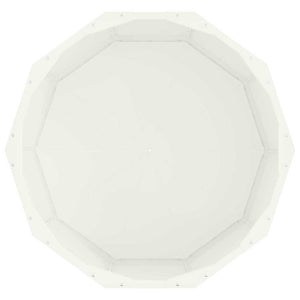 Γλάστρα Λευκό 60 x 60 x 35 cm Ατσάλι