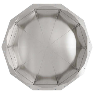 Γλάστρα Ασημί 60 x 60 x 35 cm Ανοξείδωτο ατσάλι