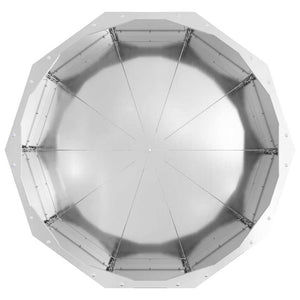 Γλάστρα Ασημί 60 x 60 x 35 cm Επικαλυμμένος Χάλυβας