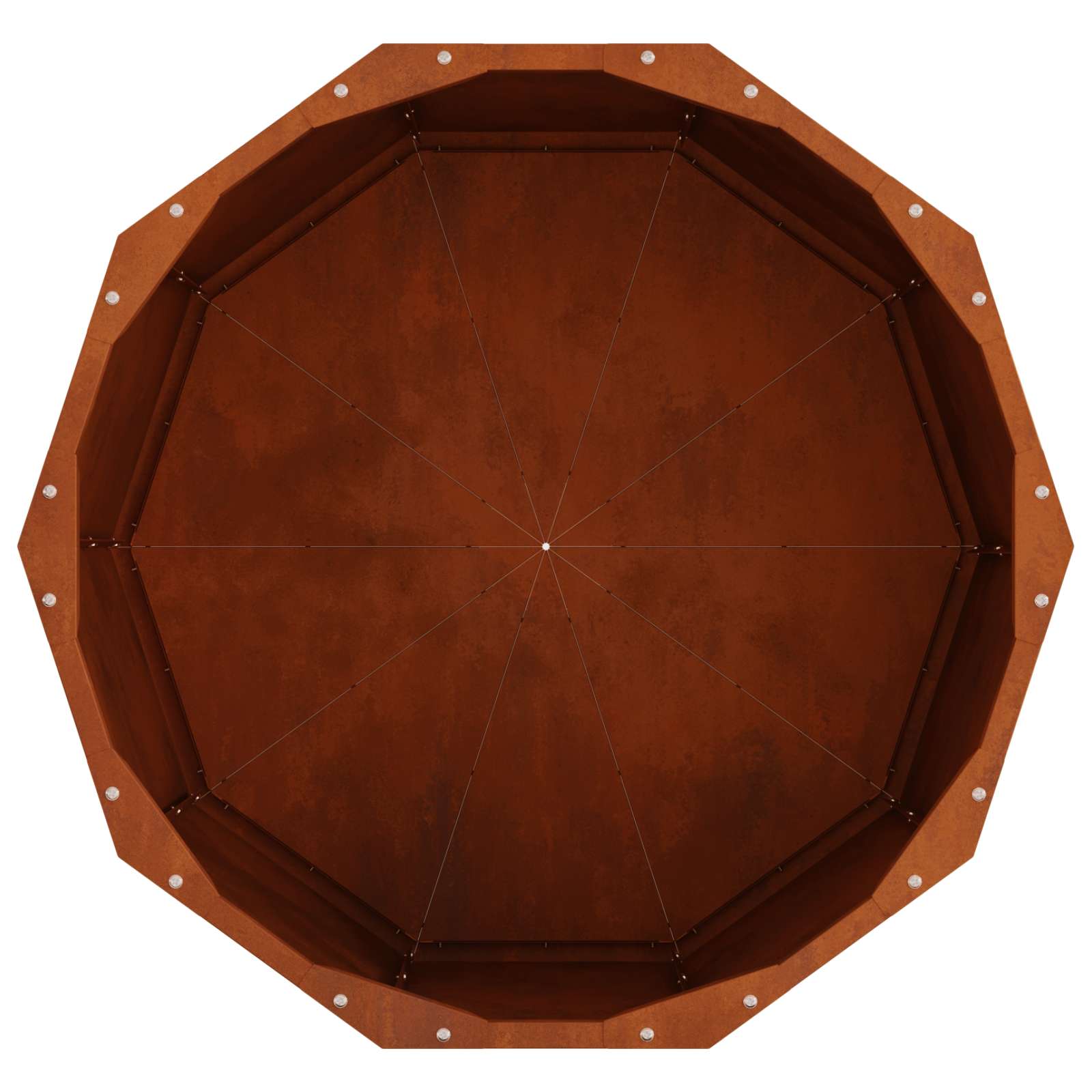 Γλάστρα Σκ rusty 60 x 60 x 35 cm Ατσάλι Σκληρυθέν στον Αέρα