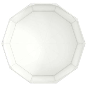 Γλάστρα Λευκό 120 x 120 x 50 εκ Ατσάλι