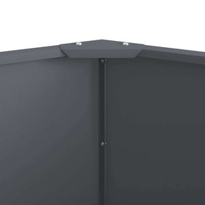 Γλάστρα Ανθρακί 120 x 120 x 50 εκ Ατσάλι - Pakobazaar