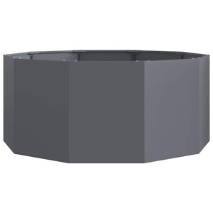 Γλάστρα Ανθρακί 120 x 120 x 50 εκ Ατσάλι - Pakobazaar