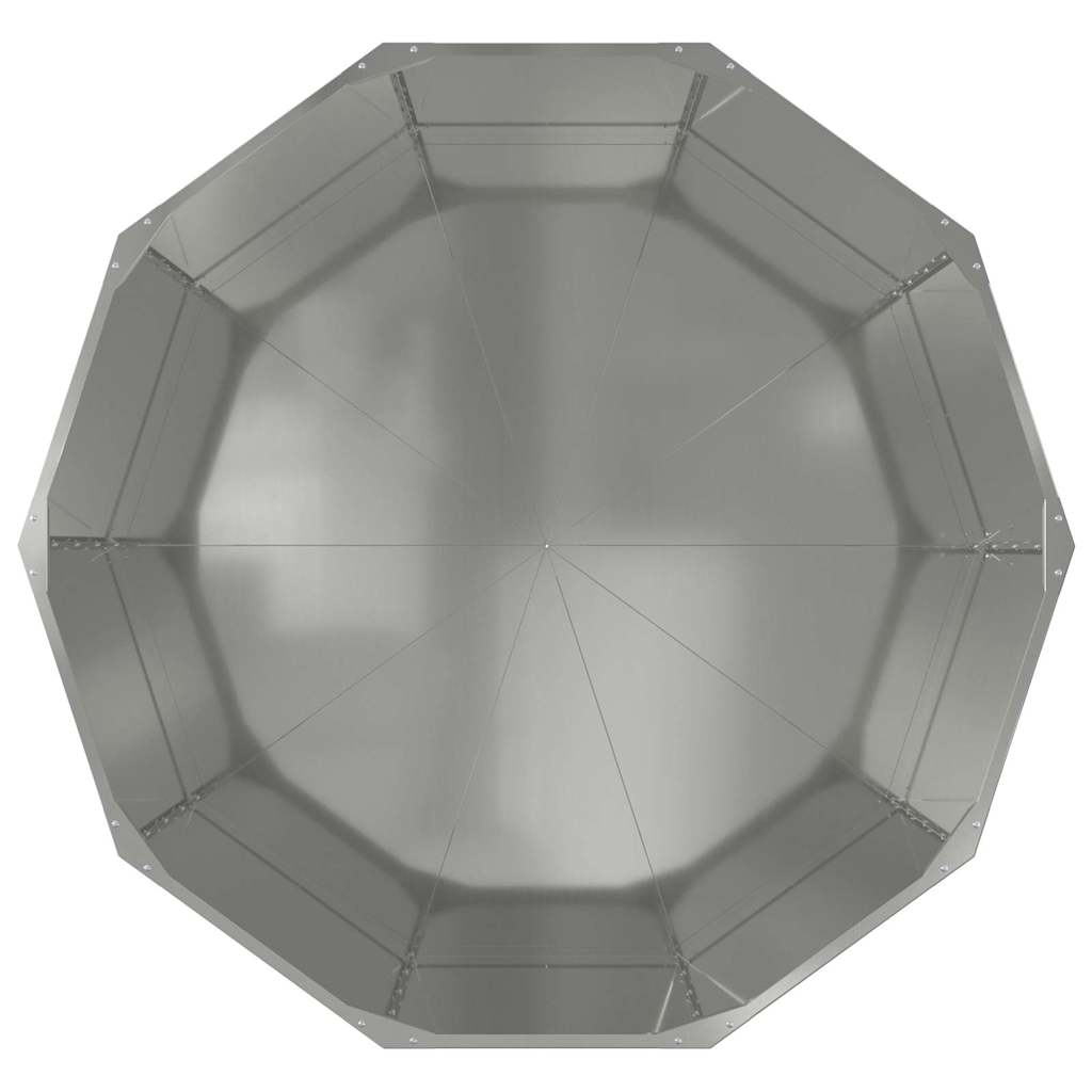 Γλάστρα Ασημί 120 x 120 x 50 εκ Επικαλυμμένος Χάλυβας