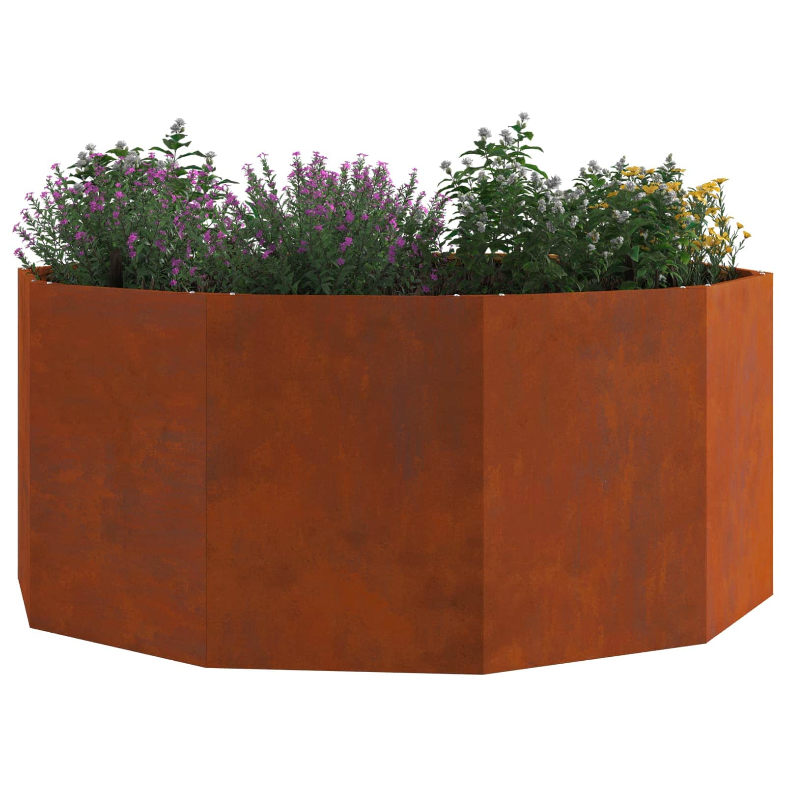 Γλάστρα Σκ rusty 120 x 120 x 50 εκ Ατσάλι Σκληρυθέν στον Αέρα