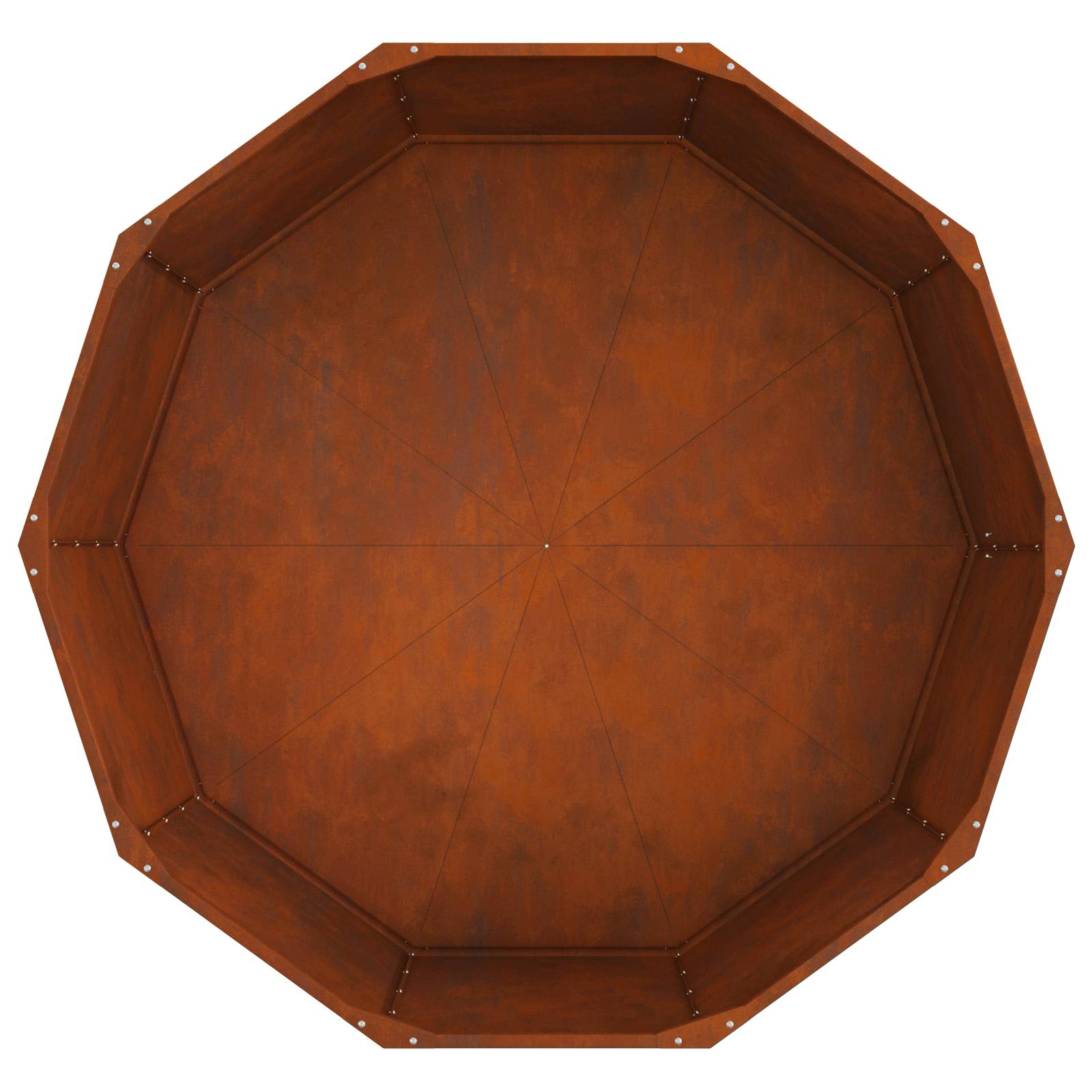 Γλάστρα Σκ rusty 120 x 120 x 50 εκ Ατσάλι Σκληρυθέν στον Αέρα