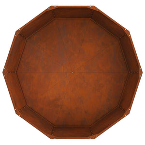 Γλάστρα Σκ rusty 120 x 120 x 50 εκ Ατσάλι Σκληρυθέν στον Αέρα - Pakobazaar