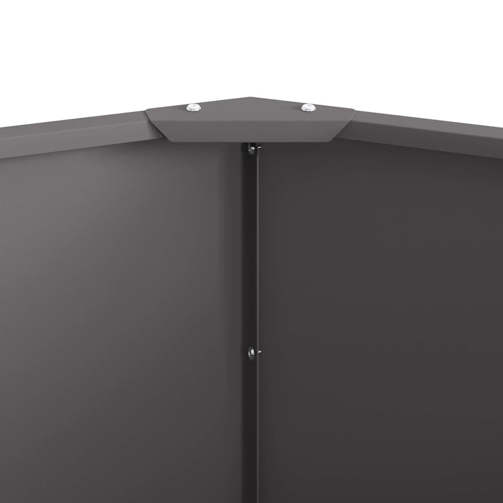 Γλάστρα Μαύρο 90 x 90 x 50 cm Ατσάλι