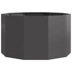 Γλάστρα Μαύρο 90 x 90 x 50 cm Ατσάλι - Pakobazaar