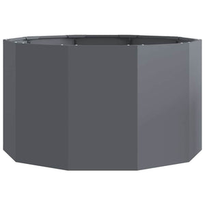 Γλάστρα Ανθρακί 90 x 90 x 50 cm Ατσάλι - Pakobazaar