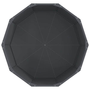 Γλάστρα Ανθρακί 90 x 90 x 50 cm Ατσάλι - Pakobazaar