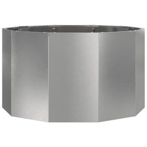 Γλάστρα Ασημί 90 x 90 x 50 cm Ανοξείδωτο ατσάλι