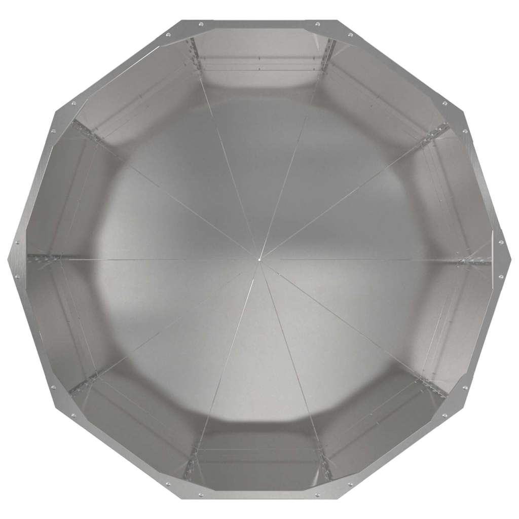 Γλάστρα Ασημί 90 x 90 x 50 cm Ανοξείδωτο ατσάλι