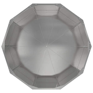 Γλάστρα Ασημί 90 x 90 x 50 cm Ανοξείδωτο ατσάλι
