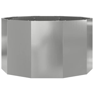 Γλάστρα Ασημί 90 x 90 x 50 cm Επικαλυμμένος Χάλυβας