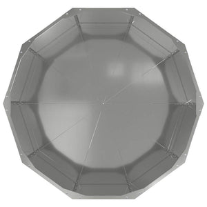Γλάστρα Ασημί 90 x 90 x 50 cm Επικαλυμμένος Χάλυβας