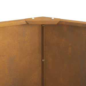 Γλάστρα Σκ rusty 90 x 90 x 50 cm Ατσάλι Σκληρυθέν στον Αέρα - Pakobazaar
