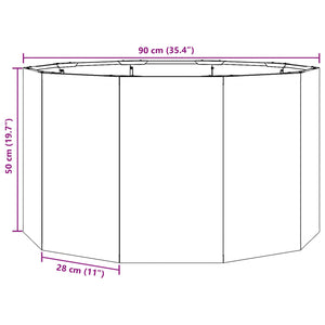 Γλάστρα Σκ rusty 90 x 90 x 50 cm Ατσάλι Σκληρυθέν στον Αέρα - Pakobazaar