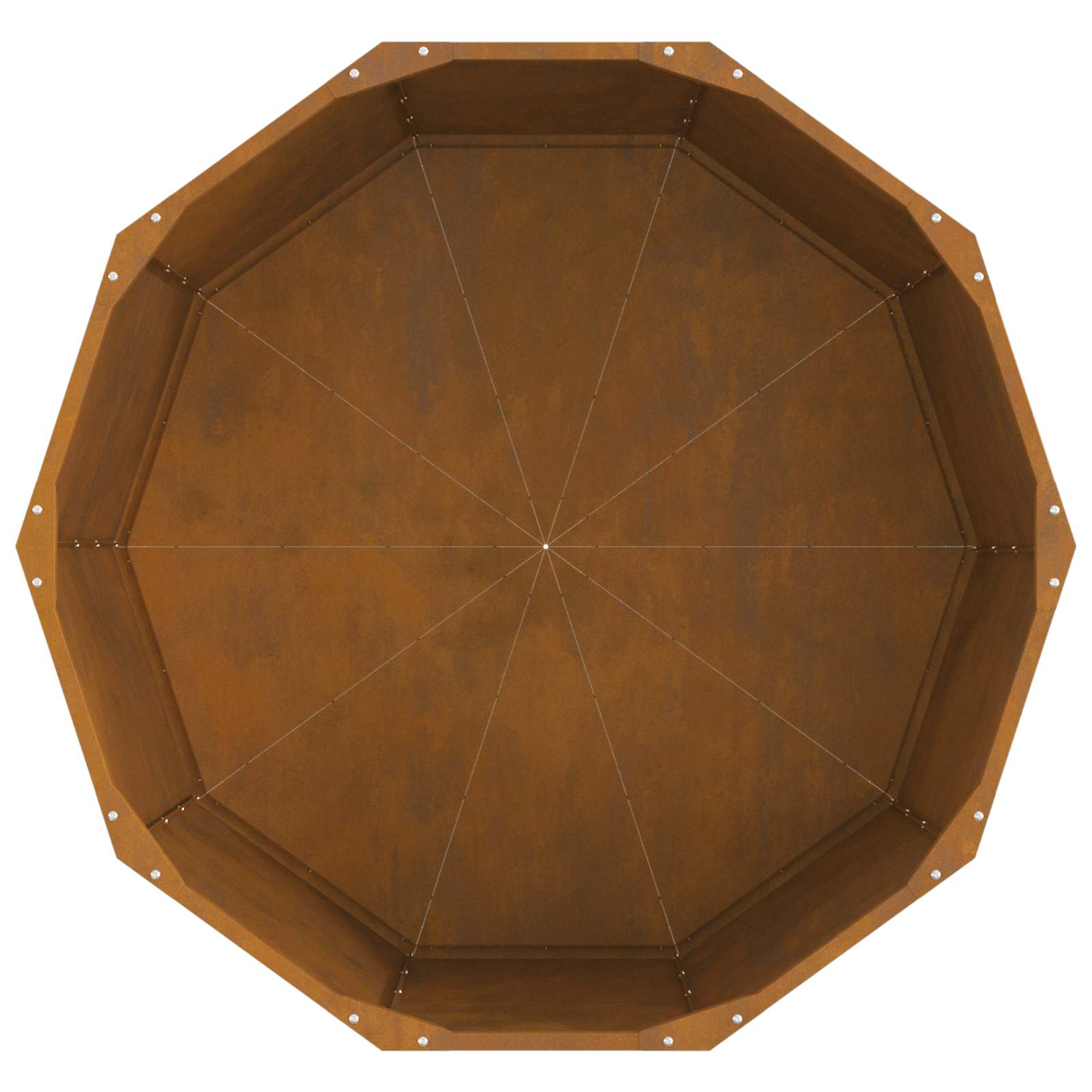 Γλάστρα Σκ rusty 90 x 90 x 50 cm Ατσάλι Σκληρυθέν στον Αέρα - Pakobazaar