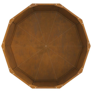 Γλάστρα Σκ rusty 90 x 90 x 50 cm Ατσάλι Σκληρυθέν στον Αέρα - Pakobazaar