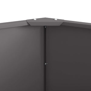 Γλάστρα Μαύρο 60 x 60 x 50 εκ Ατσάλι - Pakobazaar
