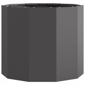Γλάστρα Μαύρο 60 x 60 x 50 εκ Ατσάλι - Pakobazaar