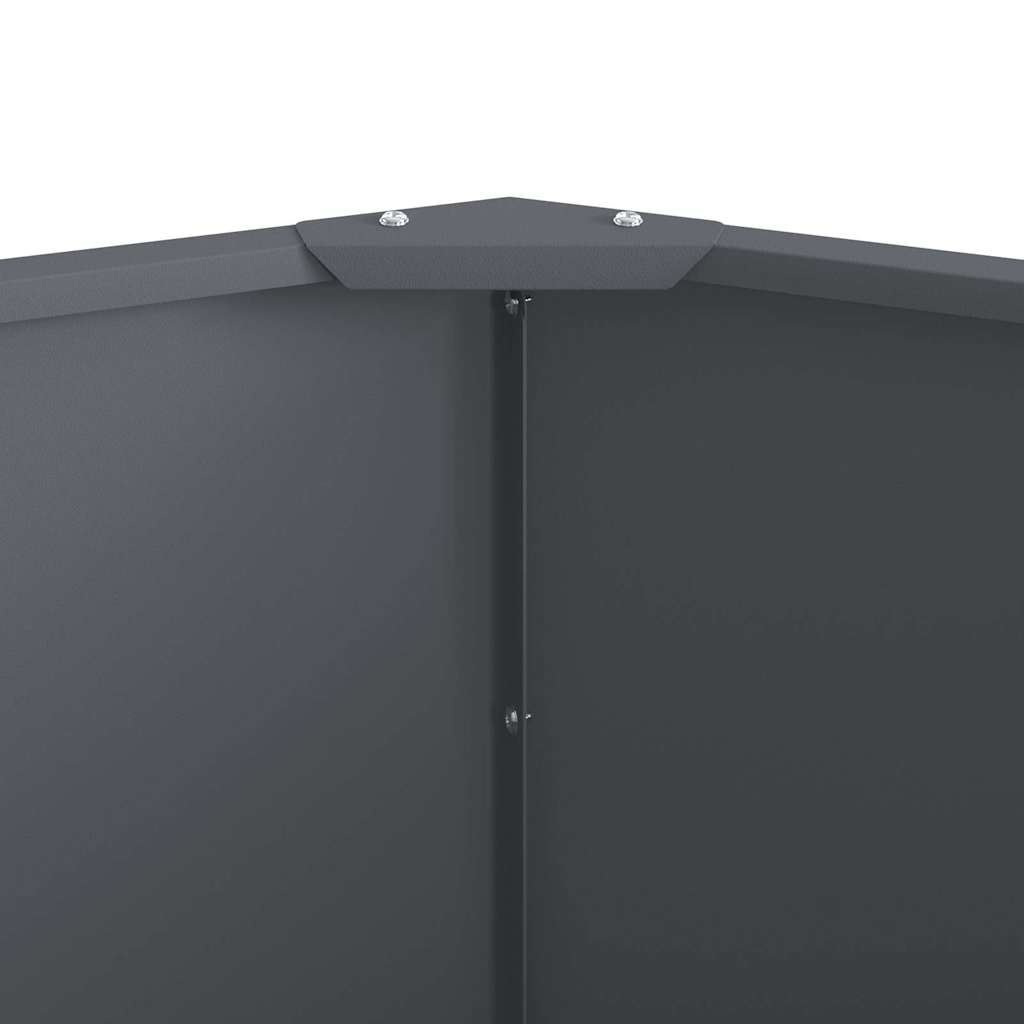 Γλάστρα Ανθρακί 60 x 60 x 50 εκ Ατσάλι - Pakobazaar