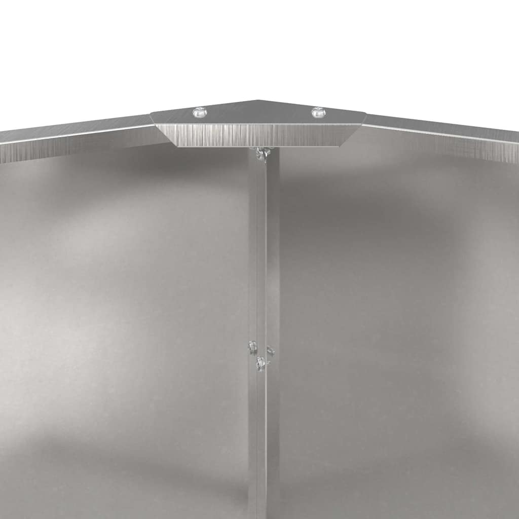 Γλάστρα Ασημί 60 x 60 x 50 εκ Ανοξείδωτο ατσάλι