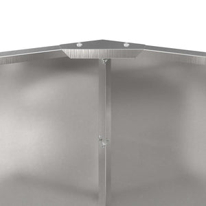 Γλάστρα Ασημί 60 x 60 x 50 εκ Ανοξείδωτο ατσάλι