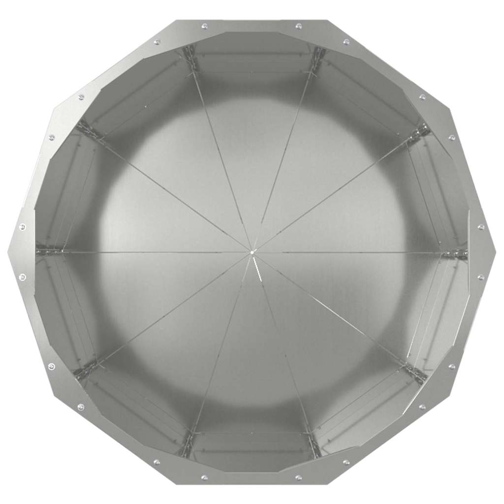 Γλάστρα Ασημί 60 x 60 x 50 εκ Επικαλυμμένος Χάλυβας - Pakobazaar