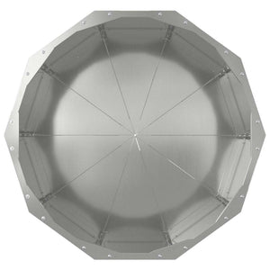 Γλάστρα Ασημί 60 x 60 x 50 εκ Επικαλυμμένος Χάλυβας - Pakobazaar