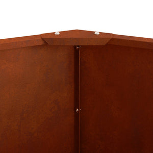 Γλάστρα Σκ rusty 60 x 60 x 50 εκ Ατσάλι Σκληρυθέν στον Αέρα - Pakobazaar