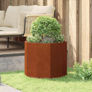 Γλάστρα Σκ rusty 60 x 60 x 50 εκ Ατσάλι Σκληρυθέν στον Αέρα - Pakobazaar