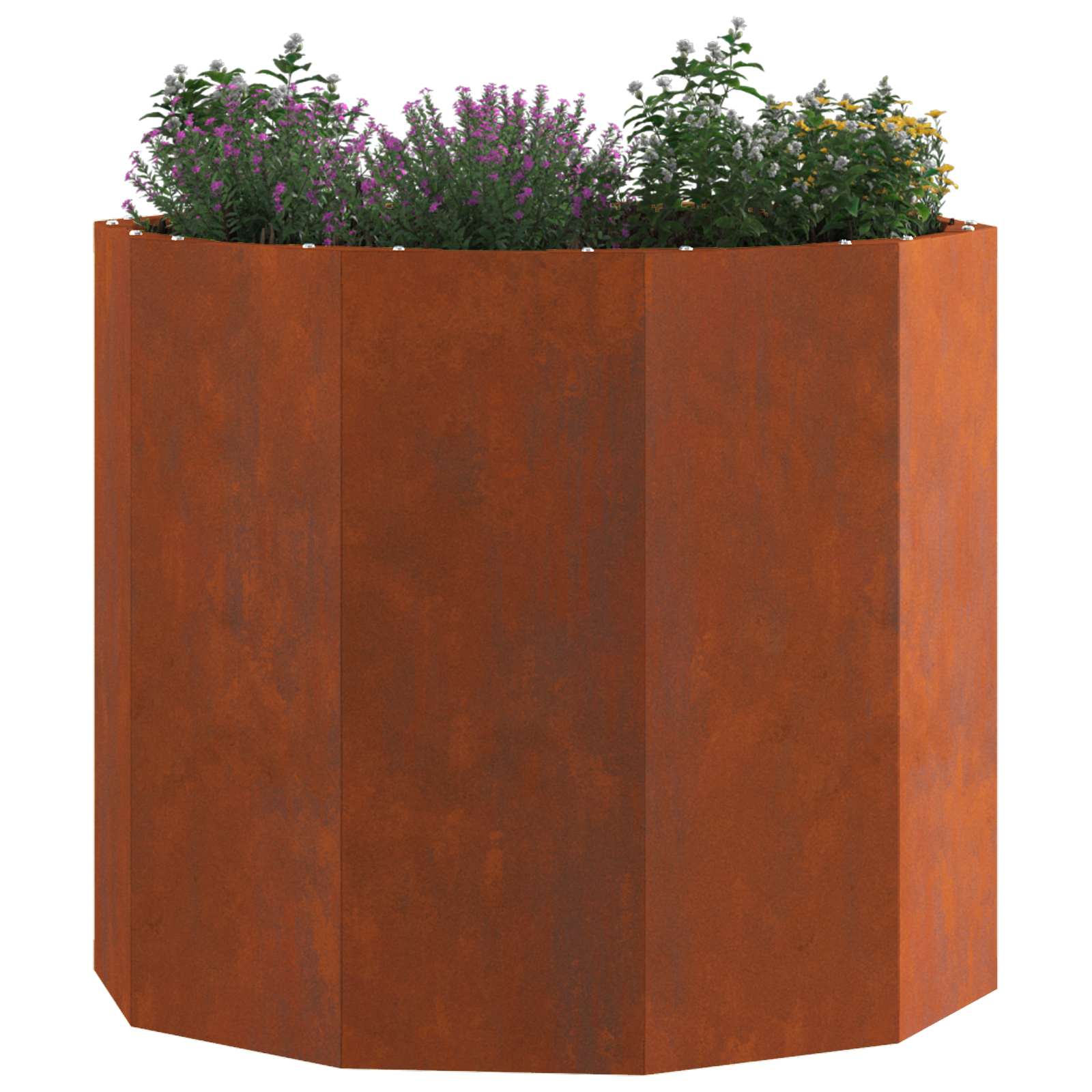 Γλάστρα Σκ rusty 60 x 60 x 50 εκ Ατσάλι Σκληρυθέν στον Αέρα - Pakobazaar