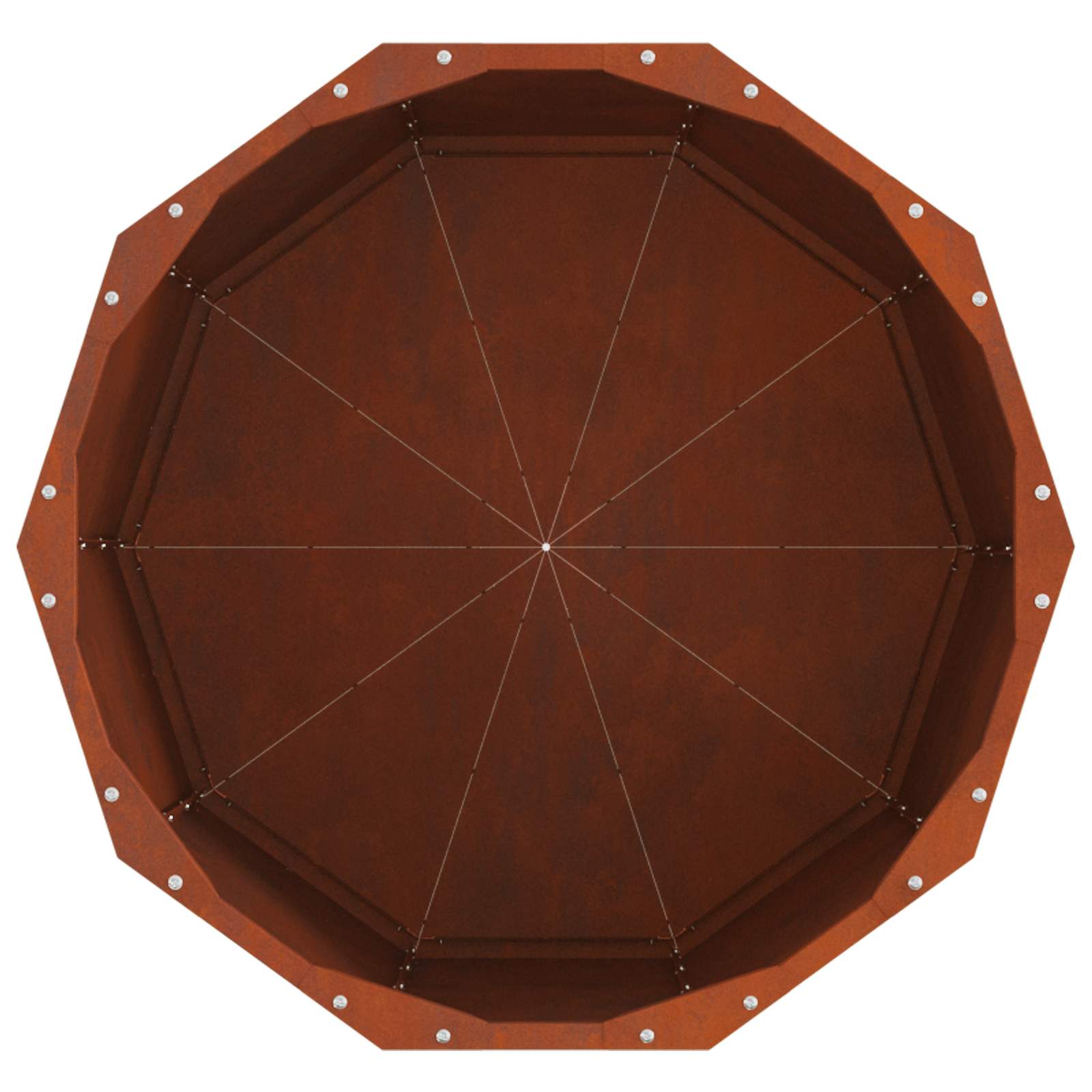 Γλάστρα Σκ rusty 60 x 60 x 50 εκ Ατσάλι Σκληρυθέν στον Αέρα - Pakobazaar