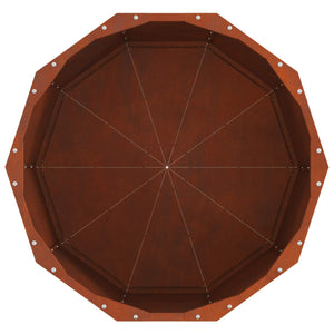 Γλάστρα Σκ rusty 60 x 60 x 50 εκ Ατσάλι Σκληρυθέν στον Αέρα - Pakobazaar
