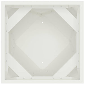 Γλάστρα Λευκό 30 x 30 x 75 εκ Ατσάλι