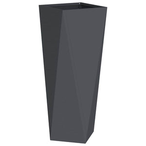 Γλάστρα 2 pcs Ανθρακί 30 x 30 x 75 εκ Ατσάλι - Pakobazaar