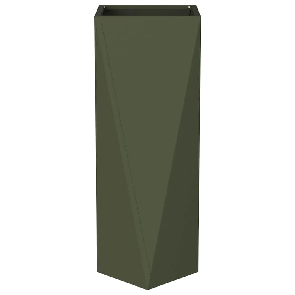 Γλάστρα Ελιά Πράσινη 30 x 30 x 75 εκ Ατσάλι - Pakobazaar