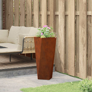 Γλάστρα Σκ rusty 30 x 30 x 75 εκ Ατσάλι Σκληρυθέν στον Αέρα - Pakobazaar
