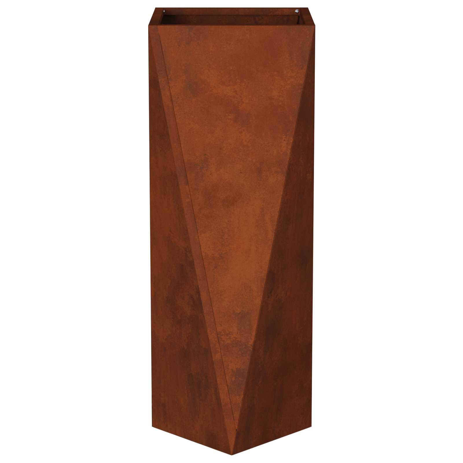 Γλάστρα Σκ rusty 30 x 30 x 75 εκ Ατσάλι Σκληρυθέν στον Αέρα - Pakobazaar