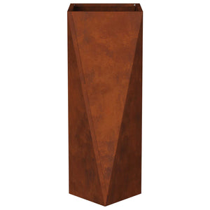 Γλάστρα Σκ rusty 30 x 30 x 75 εκ Ατσάλι Σκληρυθέν στον Αέρα - Pakobazaar