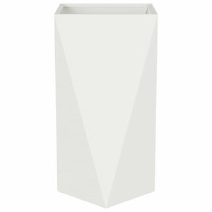 Γλάστρα Λευκό 40 x 40 x 75 cm Ατσάλι
