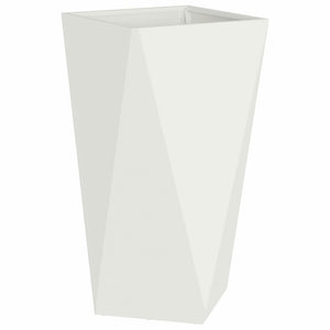 Γλάστρα 2 pcs Λευκό 40 x 40 x 75 cm Ατσάλι - Pakobazaar