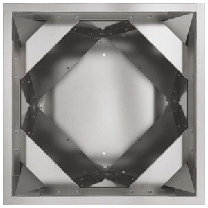 Γλάστρα 2 τμχ. Ασημί 40 x 40 x 75 cm Ανοξείδωτο ατσάλι