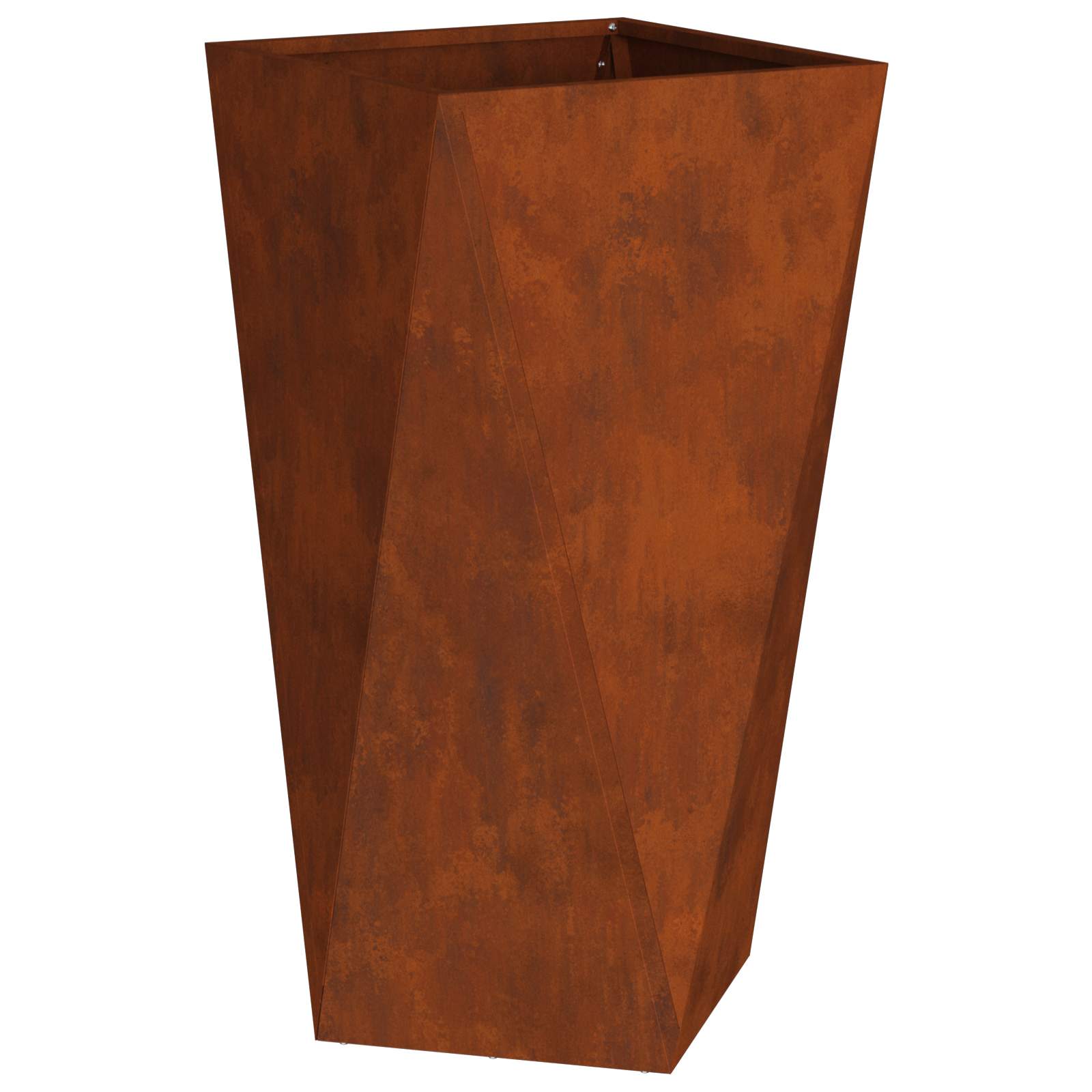 Γλάστρα Σκ rusty 40 x 40 x 75 cm Ατσάλι Σκληρυθέν στον Αέρα - Pakobazaar